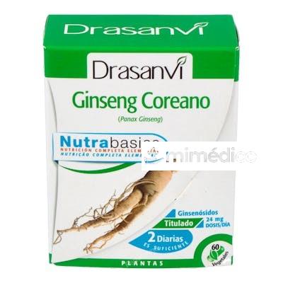 NUTRABASICS GINSENG COREANO 60CAPS. DRASANVI