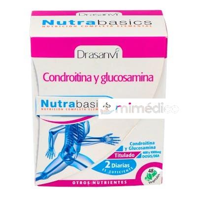 NUTRABASICS CONDROITINA + GLUCOSAMINA 48CAPS. DRASANVI