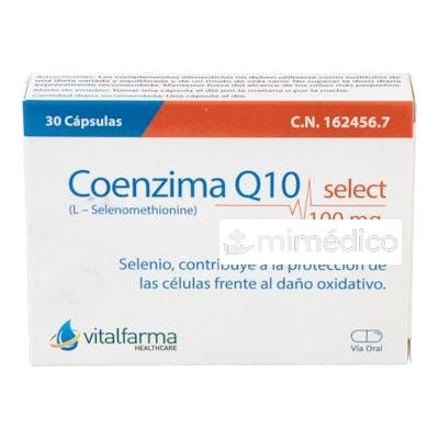 COENZIMA Q10 SELECT 100MG. 30CAP. VITALFARMA