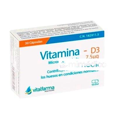 VITAMINA D3 7,5MCG. (300UI) 30CAP. VITALFARMA