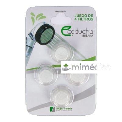 FILTROS ECODUCHA BLISTER 4UNID. IRISANA