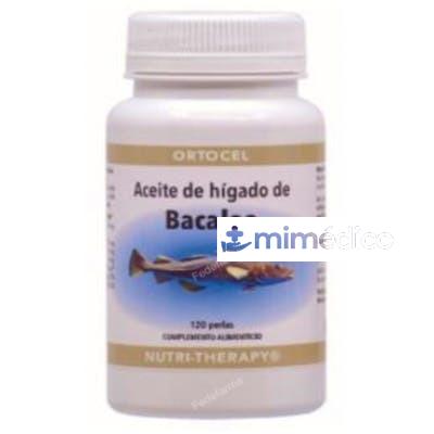 ACEITE HIGADO DE BACALAO 120PERLAS ORTOCEL NUTRI-THERAPY