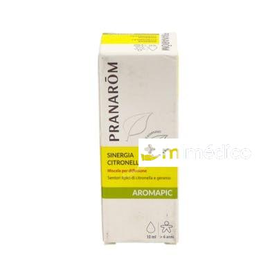 AROMAPIC SINERGIA CITRONELA ACEITE DIFUSION 10ML. PRANAROM