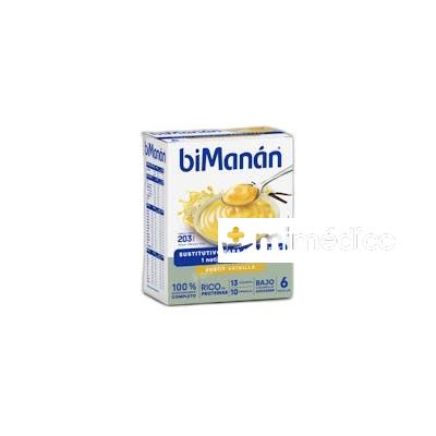 NATILLAS SUSTITUTIVAS VAINILLA 6SBRS. BIMANAN