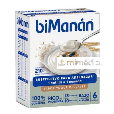 CREMA SUSTITUTIVA YOGURT CON CEREALES 6SBRS. BIMANAN