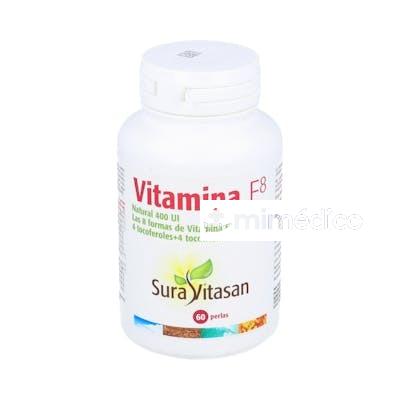 VITAMINA E NATURAL 400UI 60PERLAS SURA VITASAN