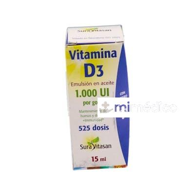 VITAMINA D3 LIQUIDA 15ML. SURA VITASAN