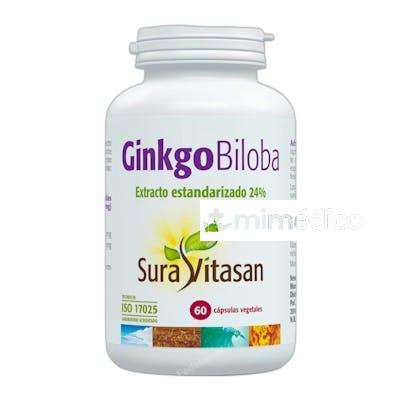 GINKGO BILOBA ESTANDARIZADO AL 24% 60CAP. SURA VITASAN