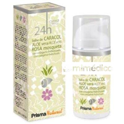 CREMA BABA DE CARACOL+ALOE+ROSA M. 100ML FPS15 PRISMA NATURAL