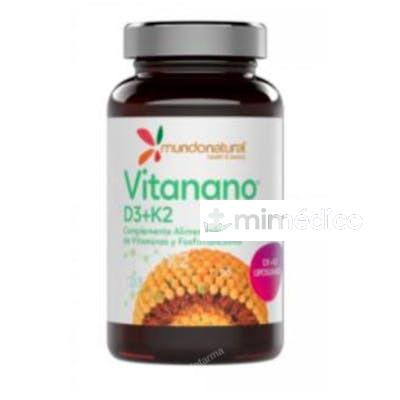 VITANANO VITAMINAS D3 + K2 LIPOSOMADO 30CAP. MUNDONATURAL