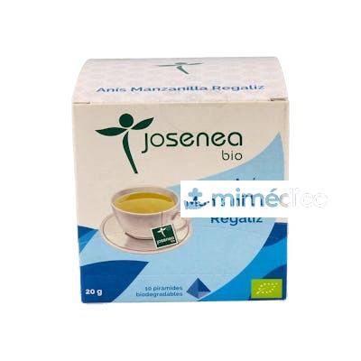 ANIS-MANZANILLA-REGALIZ 10PIRAMIDES ENSOBRADAS BIO JOSENEA