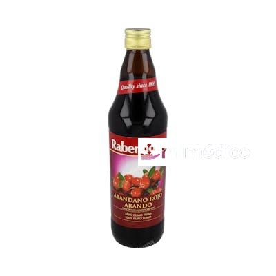 ZUMO ARANDANO ROJO AMERICANO 750ML. RABENHORST