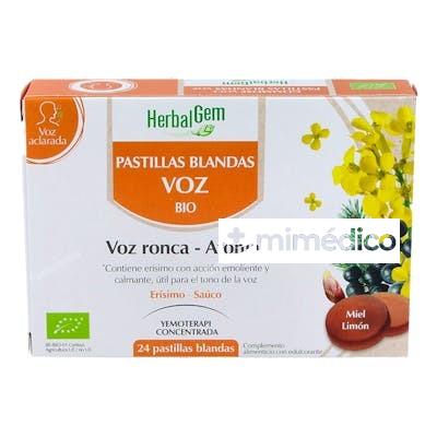 PASTILLAS BLANDAS PARA LA VOZ 24GOMINOLAS BIO HERBALGEM