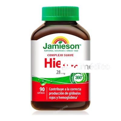 HIERRO COMPLEJO SUAVE 28MG. 90CAP. JAMIESON