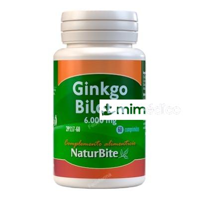 GINKGO BILOBA 6000MG. 60COMP. NATURBITE