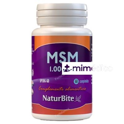 MSM 1000MG. 60COMP. NATURBITE
