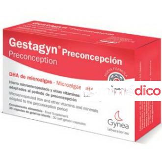 GESTAGYN PRECONCEPCION EMBARAZO+GESTADHA 30CAP   GYNEA
