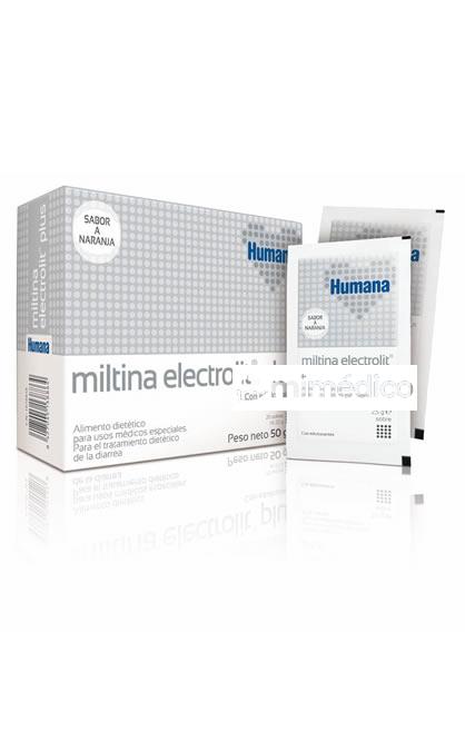 MILTINA ELECTROLIT PLUS 2,6G X 20 SOBRES HUMANA