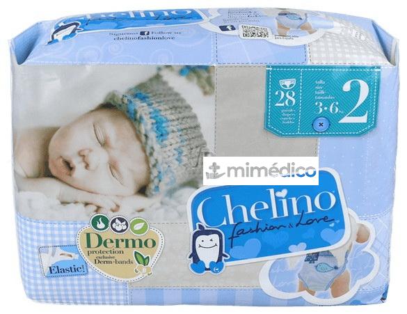 PAÑAL CHELINO LOVE T/2 3-6 KG 28 UDS