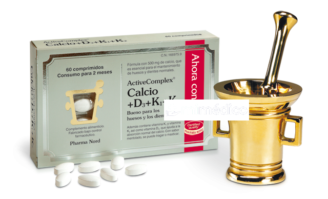 ACTIVE COMPLEX CALCIO+D3+K 60 CAPSULAS PHARMA NORD