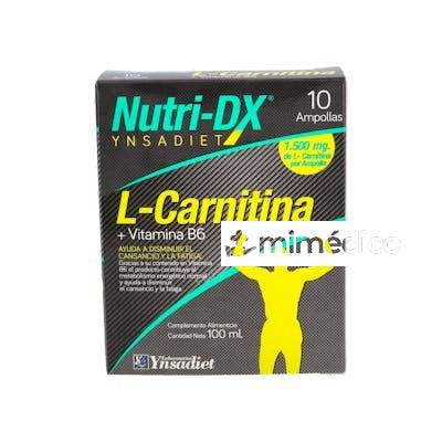 L-CARNITINA 1500MG. 10AMP. NUTRI-DX YNSADIET