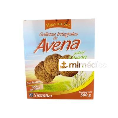 GALLETAS DE AVENA INTEGRALES SABOR LIMON 500GR. YNSADIET