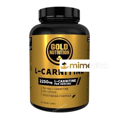 L-CARNITINA 750MG. 60CAP. GOLD NUTRITION
