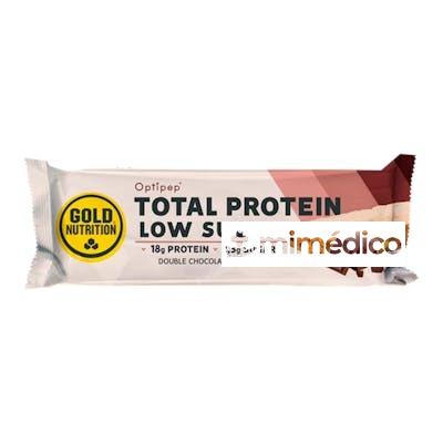 TOTAL PROTEIN LOW SUGAR BARR DOBLE CHOC. 10UD. GOLD NUTRITION