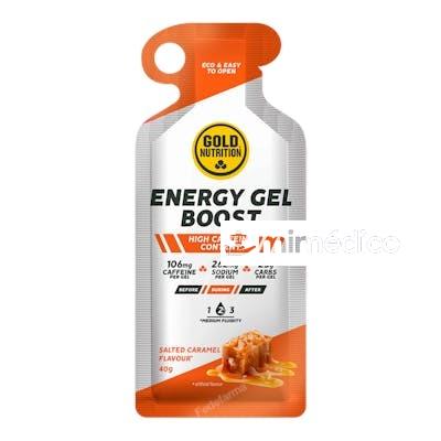 BOOST PLUS ENERGY GEL CARAMELO SALADO 16GELES. GOLD NUTRITION