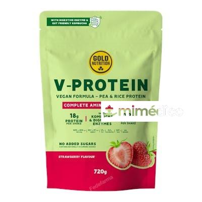 V-PROTEIN FRESA 720GR. GOLD NUTRITION