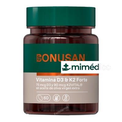 VITAMINA D3 &AMP; K2 60PERLAS BONUSAN
