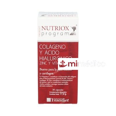AC. HIALURONICO Y COLAGENO 30CAP. NUTRIOX