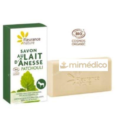 JABON LECHE DE BURRA CON PATCHOULI PASTILLA 100GR. FLEURANCE NATURE