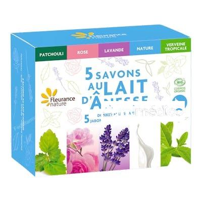 COFRE 5 JABONES CON LECHE DE BURRA FLEURANCE NATURE