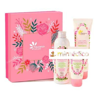 COFRE ROSA LECHE CORP+AGUA MICELAR+CREMA HIDRATAN FLEURANCE NATURE