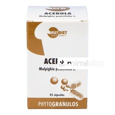 ACEROLA VITAMINA C 45CAPS. WAYDIET NATURAL PRODUCTS