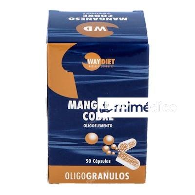 MANGANESO-COBRE OLIGOGRANULOS 50CAPS. WAYDIET NATURAL PRODUCTS