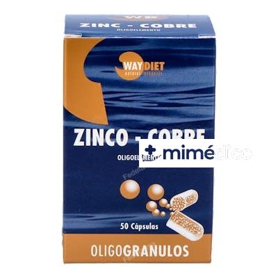 ZINC-COBRE OLIGOGRANULOS 50CAPS. WAYDIET NATURAL PRODUCTS