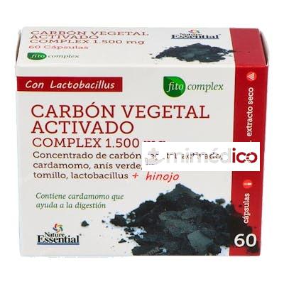 CARBON VEGETAL ACTIVO COMPLEX 60CAP. NATURE ESSENTIAL