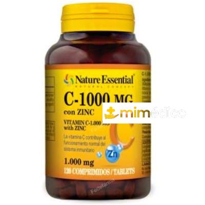VITAMINA C 1000MG+ZINC 120COMP.  NATURE ESSENTIAL