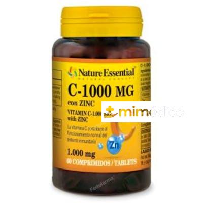 VITAMINA C 1000MG+ZINC 60COMP. NATURE ESSENTIAL