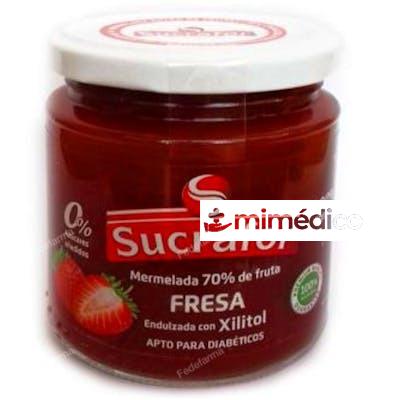 MERMELADA DE FRESA 70% FRUTA 0% AZUCAR 260GR. SUCRAFOR