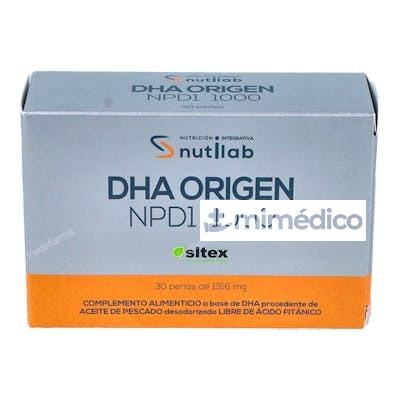 DHA ORIGEN NPD1 1000 BLISTER 30PERLAS. NUTILAB
