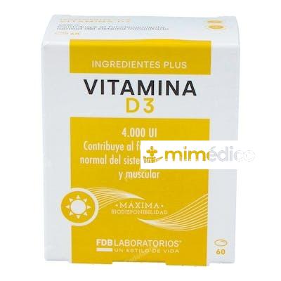 VITAMINA D3 4000UI 60PERLAS FDB