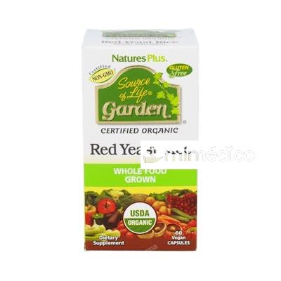 GARDEN SOURCE OF LIFE LEVADURA DE ARROZ ROJO 60CAP NATURES PLUS