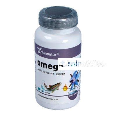 OMEGA 3+6 BORRAJA + SALMON 500MG. 120PERLAS PLANNATUR