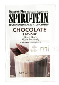 SPIRU-TEIN (SPIRUTEIN) CHOCO SOBRE SPIRU-TEIN CHOCOLATE 28GR.SBRS NATURES PLUS