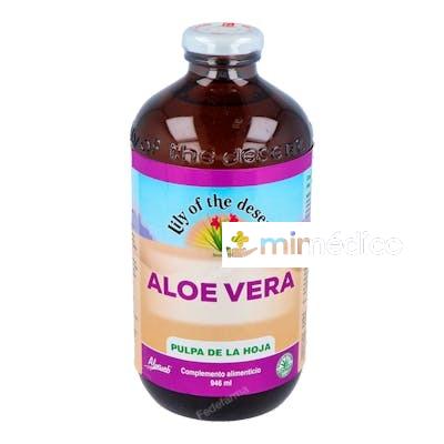 ZUMO ALOE VERA ECO PULPA DE LA HOJA 946ML. LILY OF THE DESERT