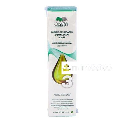 ACEITE GIRASOL OZONIZADO 600IP AIRLESS 50ML. OZOLIFE BIOCOSMETICA Y NUTRICION