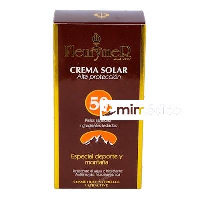 CREMA SOLAR FACIAL SPF-50 MONTAÑA 80ML. FLEURYMER